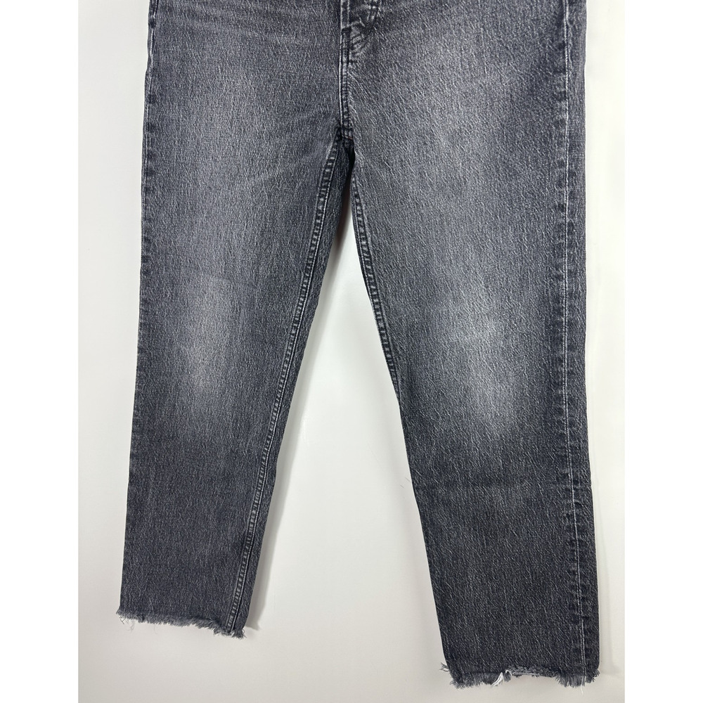 Gap Cheeky Straight High Rise Denim Jeans Button Fly Size 8 29 Washed Black - Picture 5 of 12